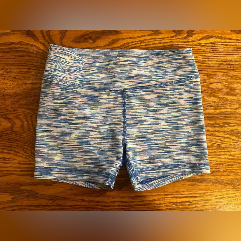 DSG Girls Biker Dance Shorts 8/9 small Blue Summer